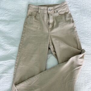 H&M wide leg twill pants jeans